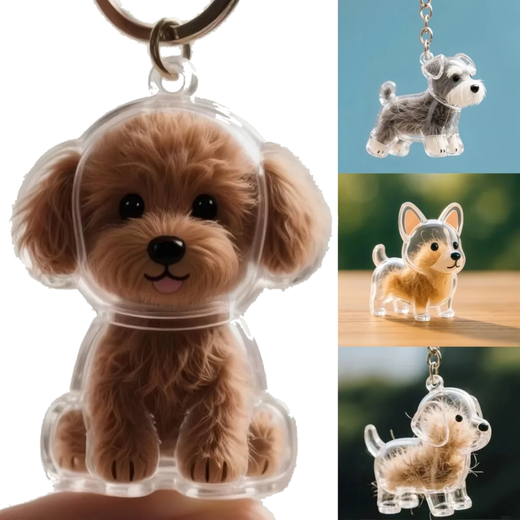 Llavero con Pelo de Mascota