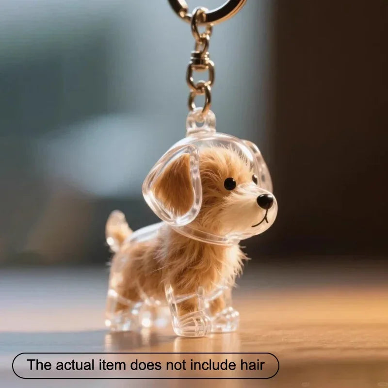 Llavero con Pelo de Mascota