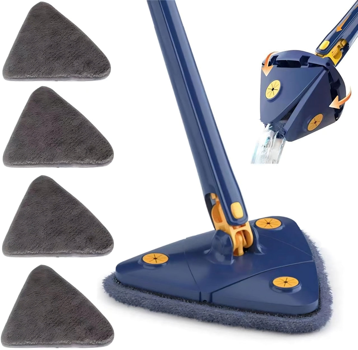 Mopa triangular autoescurrible