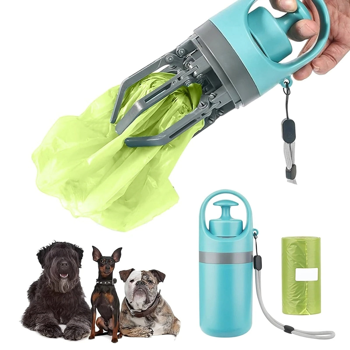 Recogedor portátil de excrementos para perros