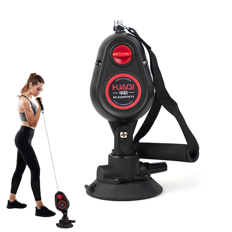 Entrenador de cuerda de tracción con resistencia para fitness con ventosa