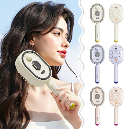 Peine eléctrico duradero con espray y masaje para el cuidado del cabello