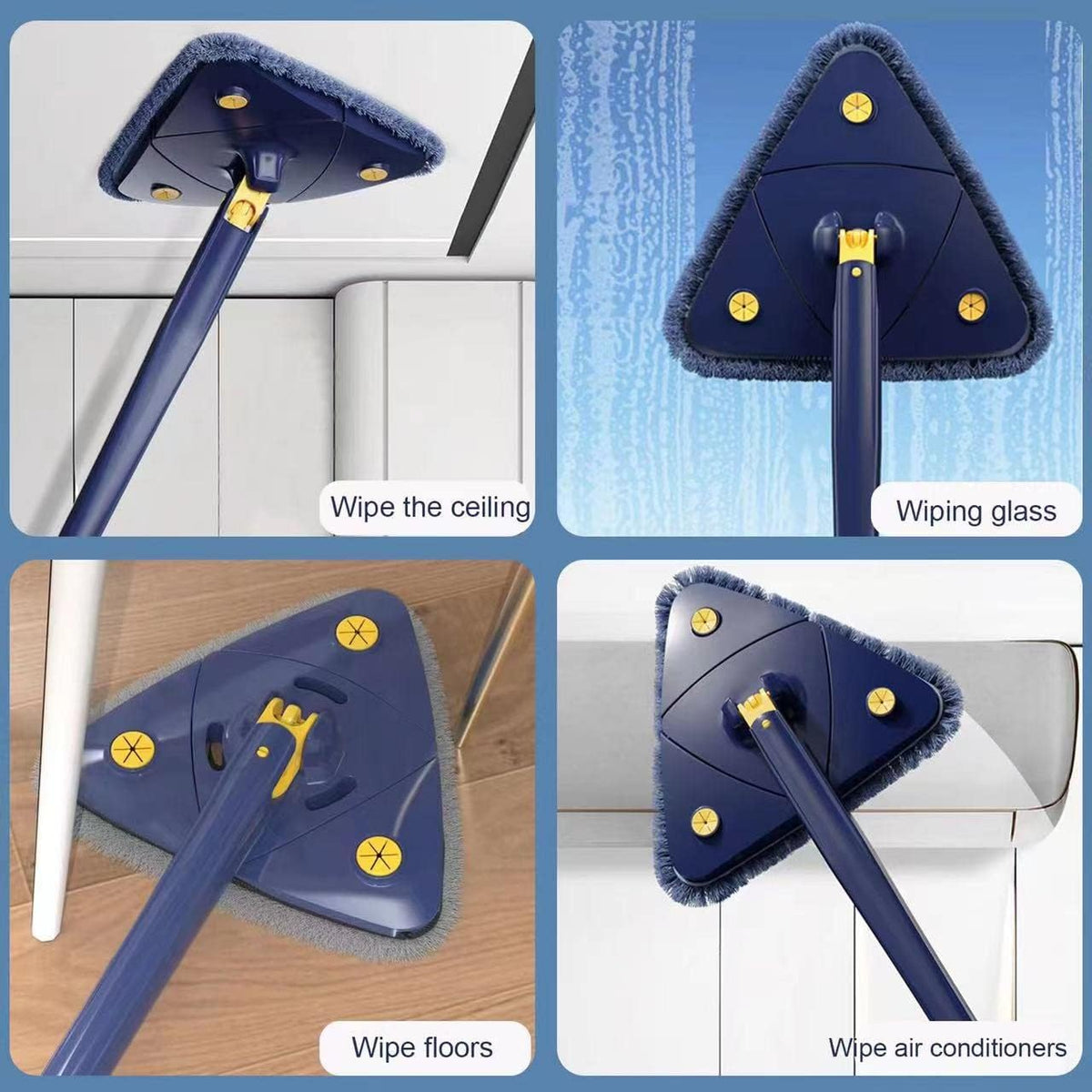 Mopa triangular autoescurrible