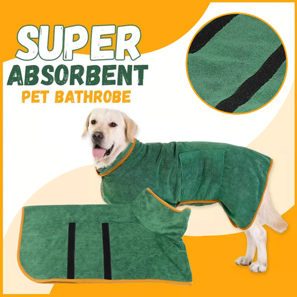 Albornoz toalla para perros