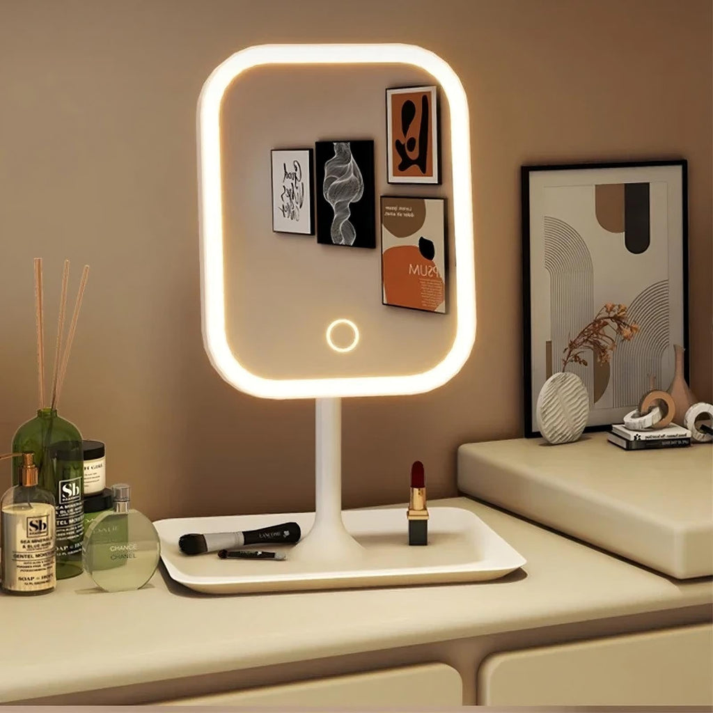 Espejo de maquillaje LED