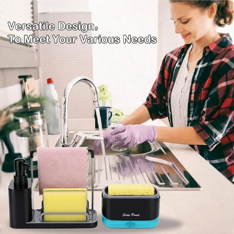Set dispensador de jabón de manos y lavavajillas 5 en 1