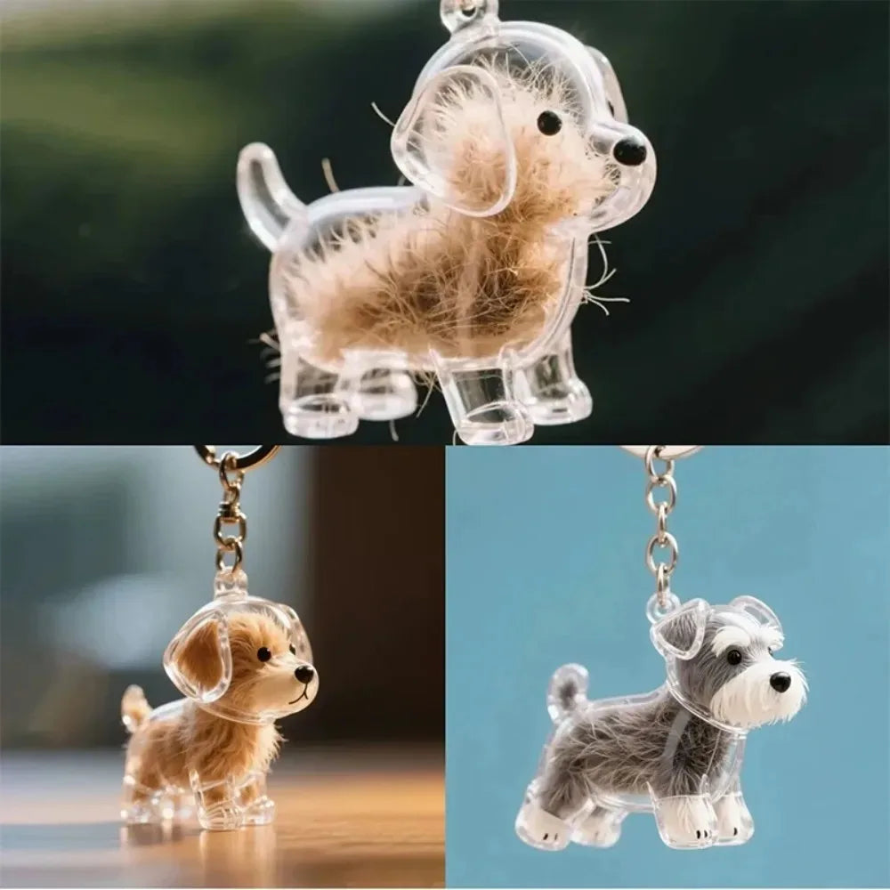 Llavero con Pelo de Mascota