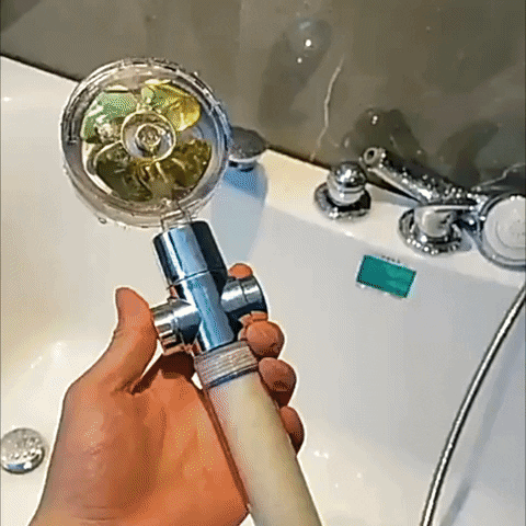 Alcachofa de ducha con hélice