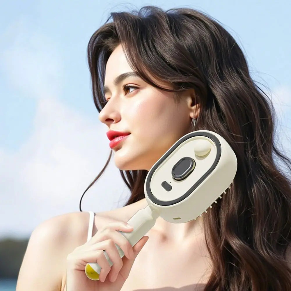 Peine eléctrico duradero con espray y masaje para el cuidado del cabello