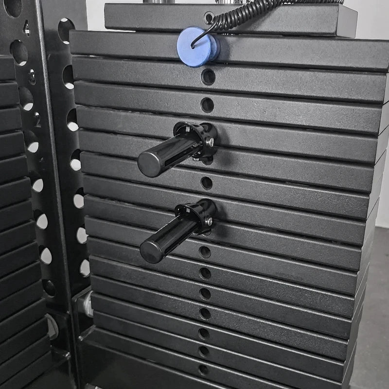 Pasador para series descendentes en máquinas de gimnasio