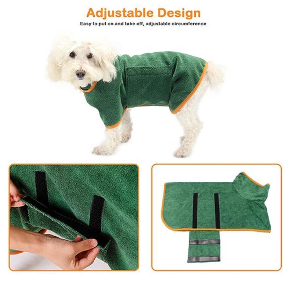 Albornoz toalla para perros