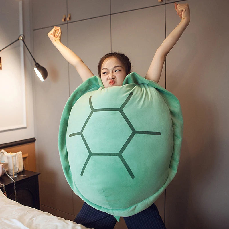 Almohada de peluche caparazón de tortuga