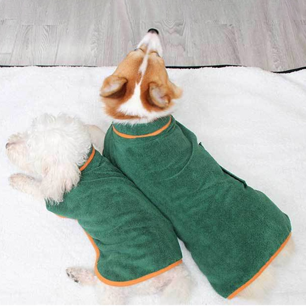 Albornoz toalla para perros