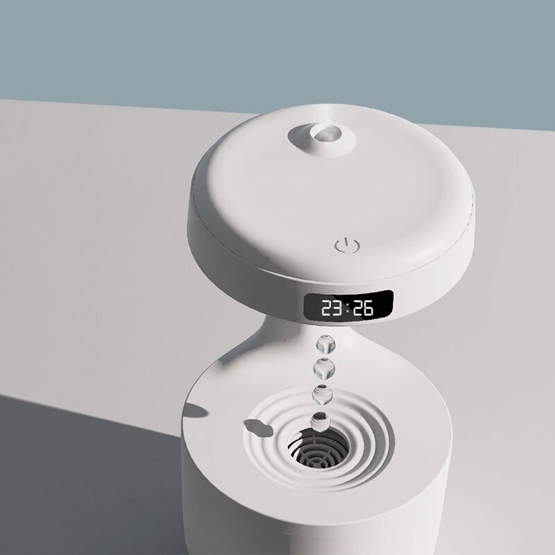 Humidificador de gotas de agua antigravedad