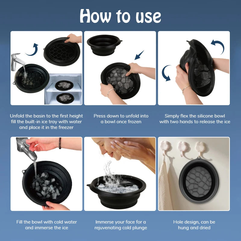 Cuenco Facial para Baño de Hielo