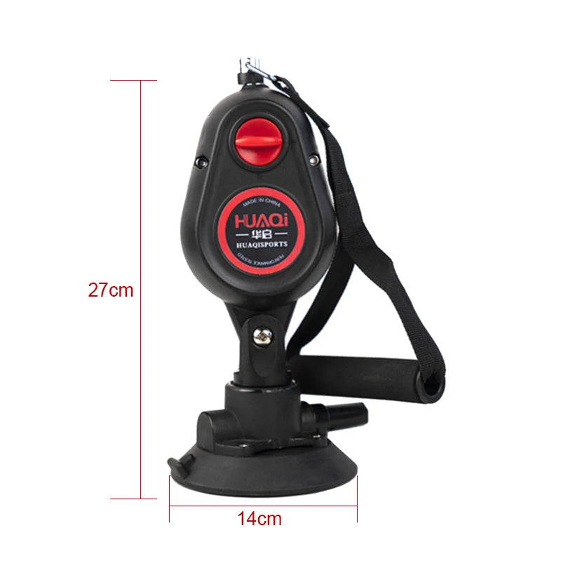 Entrenador de cuerda de tracción con resistencia para fitness con ventosa