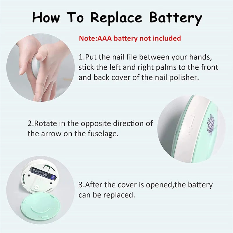 Lima de uñas eléctrica para bebé