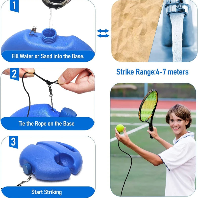 Entrenador de rebote para pelota de tenis