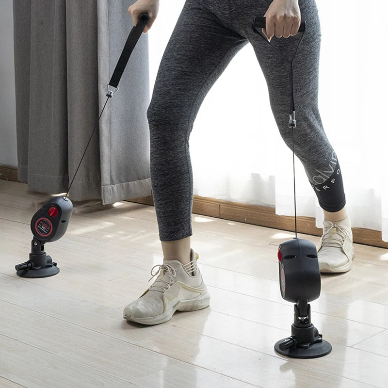 Entrenador de cuerda de tracción con resistencia para fitness con ventosa