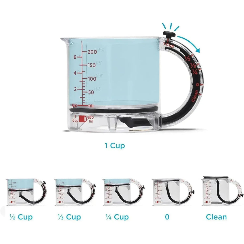 Taza medidora ajustable 4 en 1