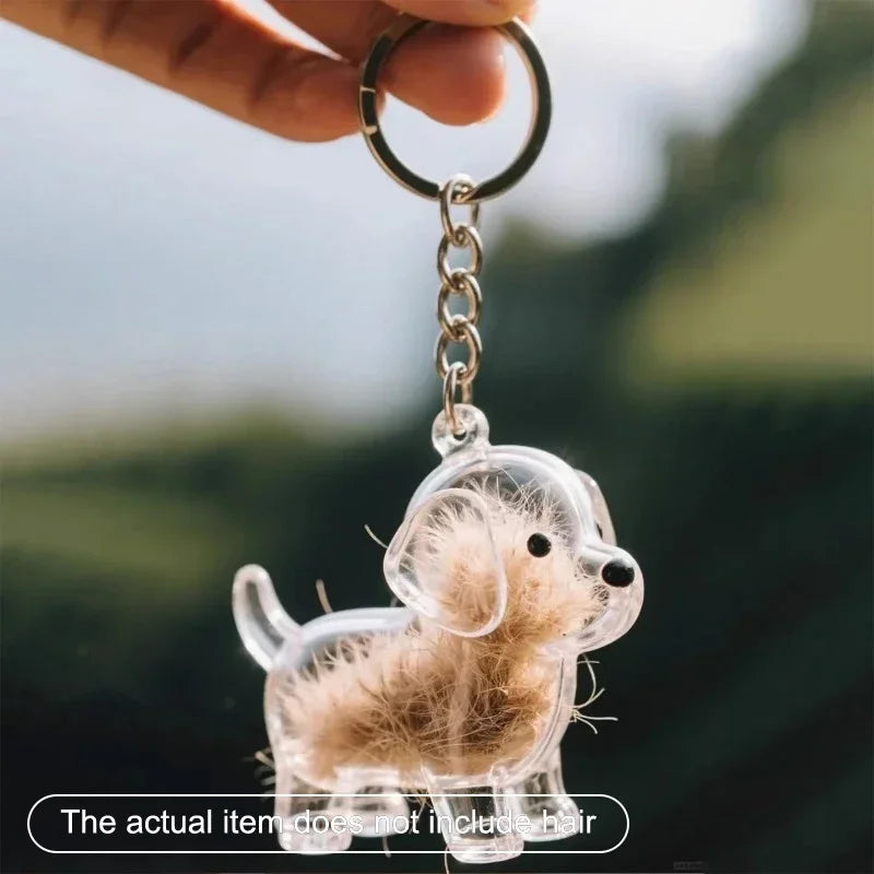 Llavero con Pelo de Mascota