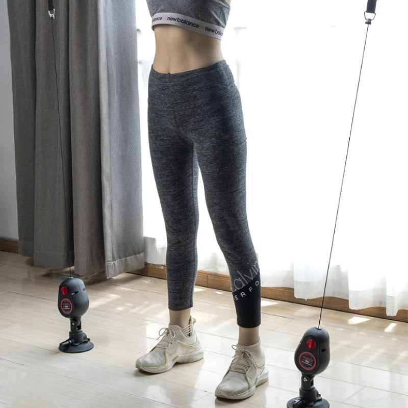 Entrenador de cuerda de tracción con resistencia para fitness con ventosa