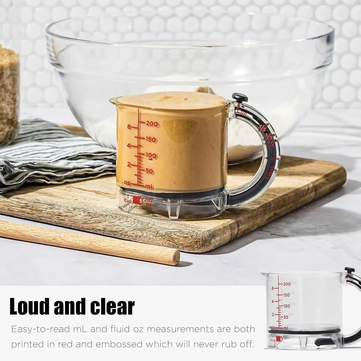 Taza medidora ajustable 4 en 1